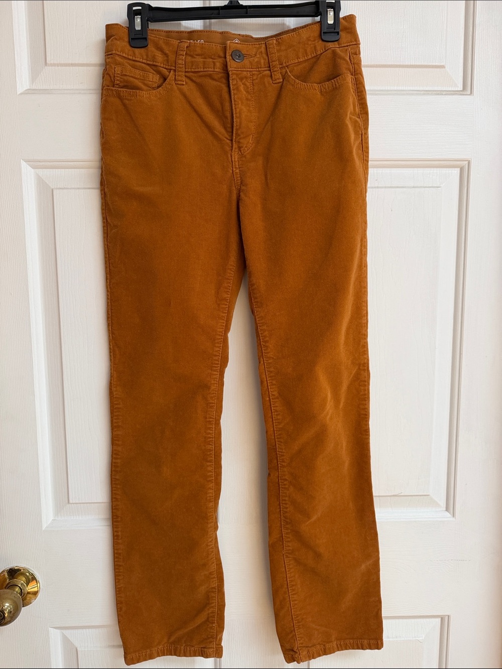 St. John's Bay Burnt Orange Straight Leg Corduroy Pants